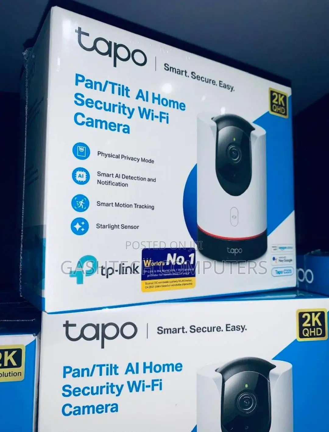 Pan/Tilt AI Home Security Wi-Fi Camera Tapo C225