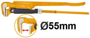 Pipe Wrench Ingco Swedish Pipe Wrench 90° Clamp Diameter55mm