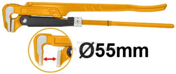 Pipe Wrench Ingco Swedish Pipe Wrench 90° Clamp Diameter55mm - thumbnail 4