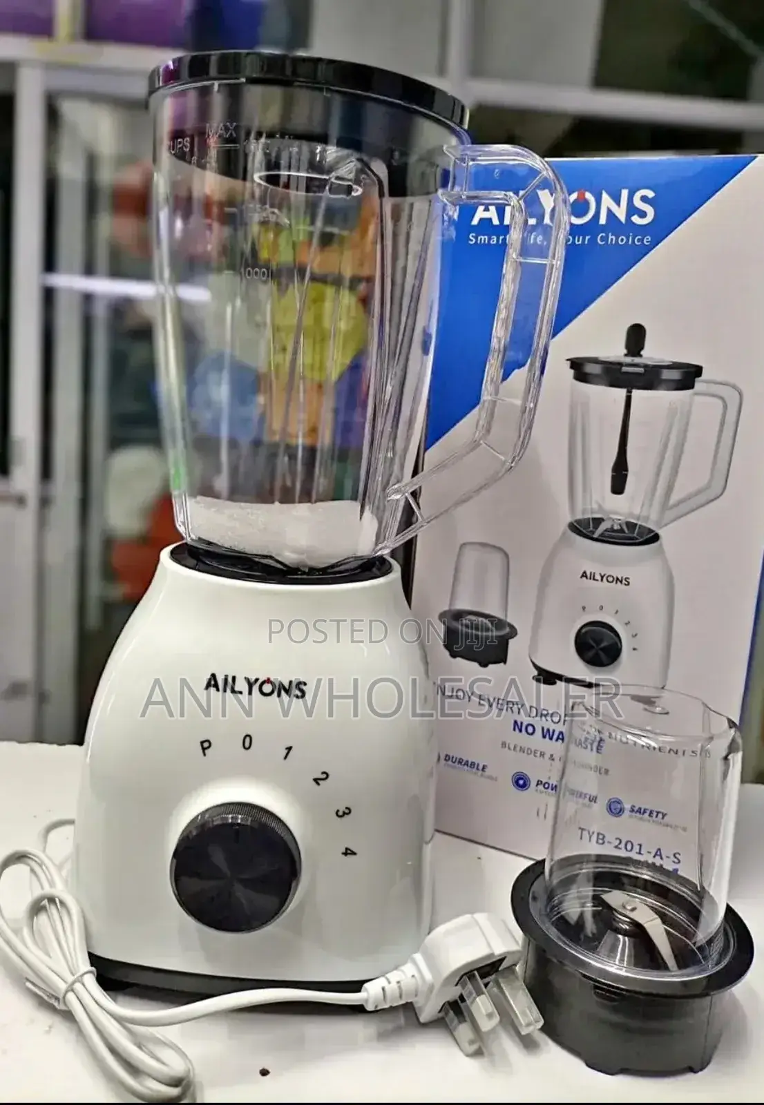 Ailyons-Blender-2in1-With-a-Grinder