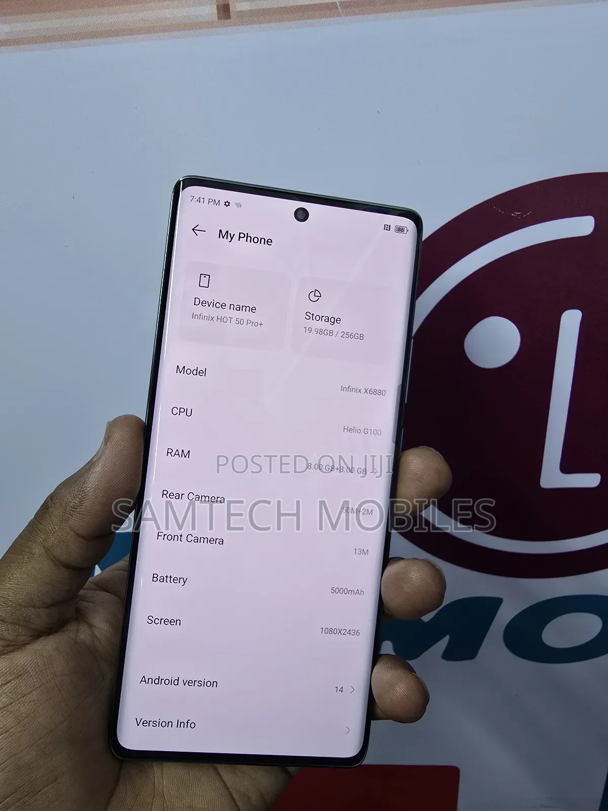 Infinix Hot 50 Pro+ 4G 256 GB Gray