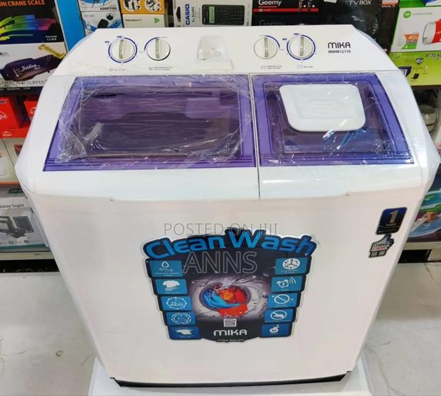 Mika Washing Machine Twin Tub 10kg~ With Spin Air Dry. TURBO