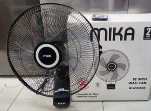 Mika 18" Wall Fan~ Black