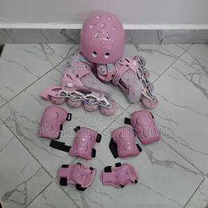 Rubber Wheels Pink Skate Shoes