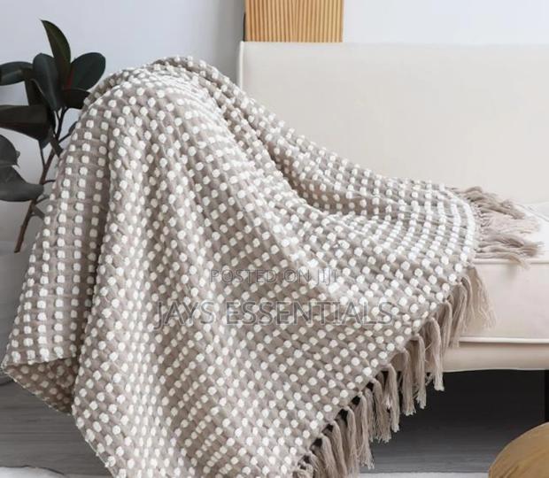 Knitted Throw Blanket - main view