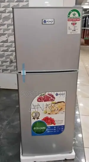 Nunix 138L ~ Silver Double Door Refrigerator