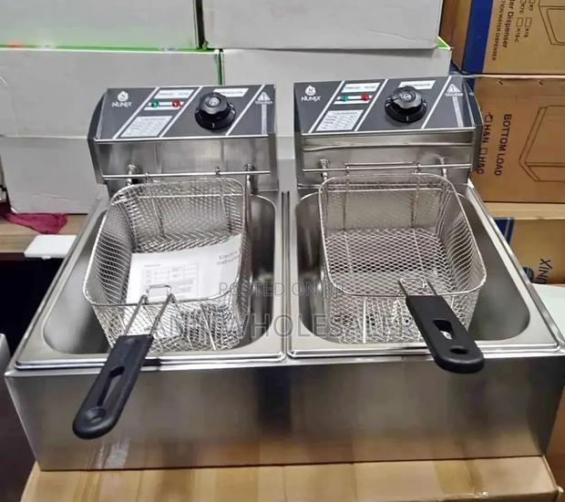 Nunix-Commercial-Nunix-Double-Stainless-Steel-Deep-Fryer
