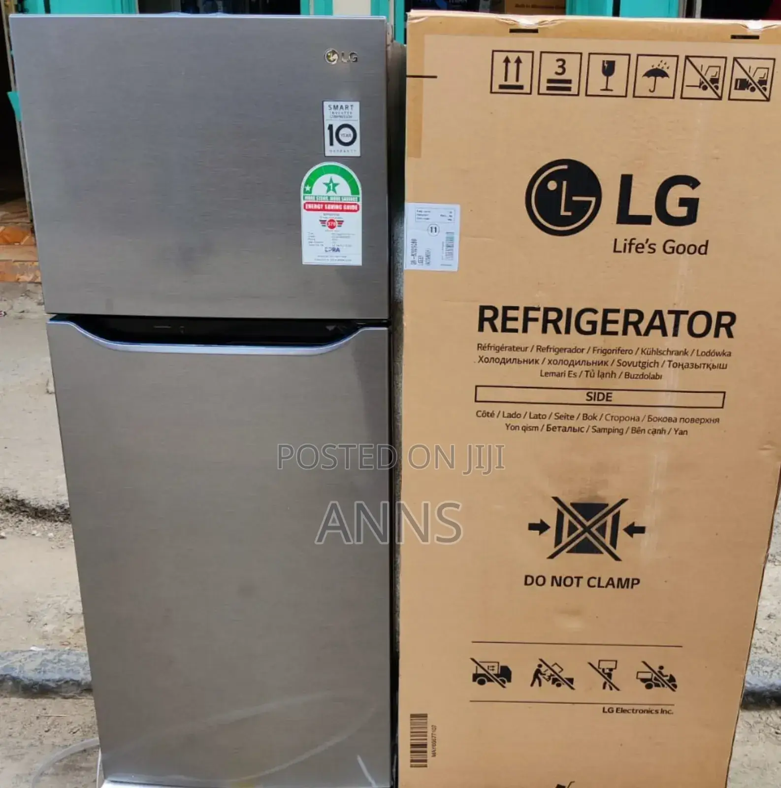 Lg Non Frost 234litres ~ Double Door Fridge-Grey