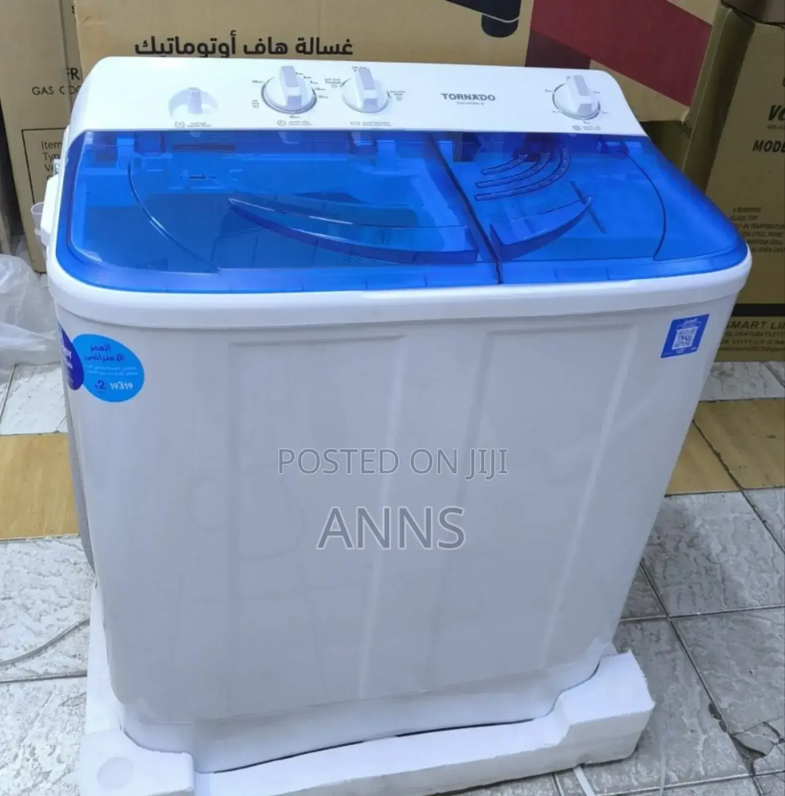 Tornado 10kg~ Twin-Tub Wash Spin Washing Machine- Top Load