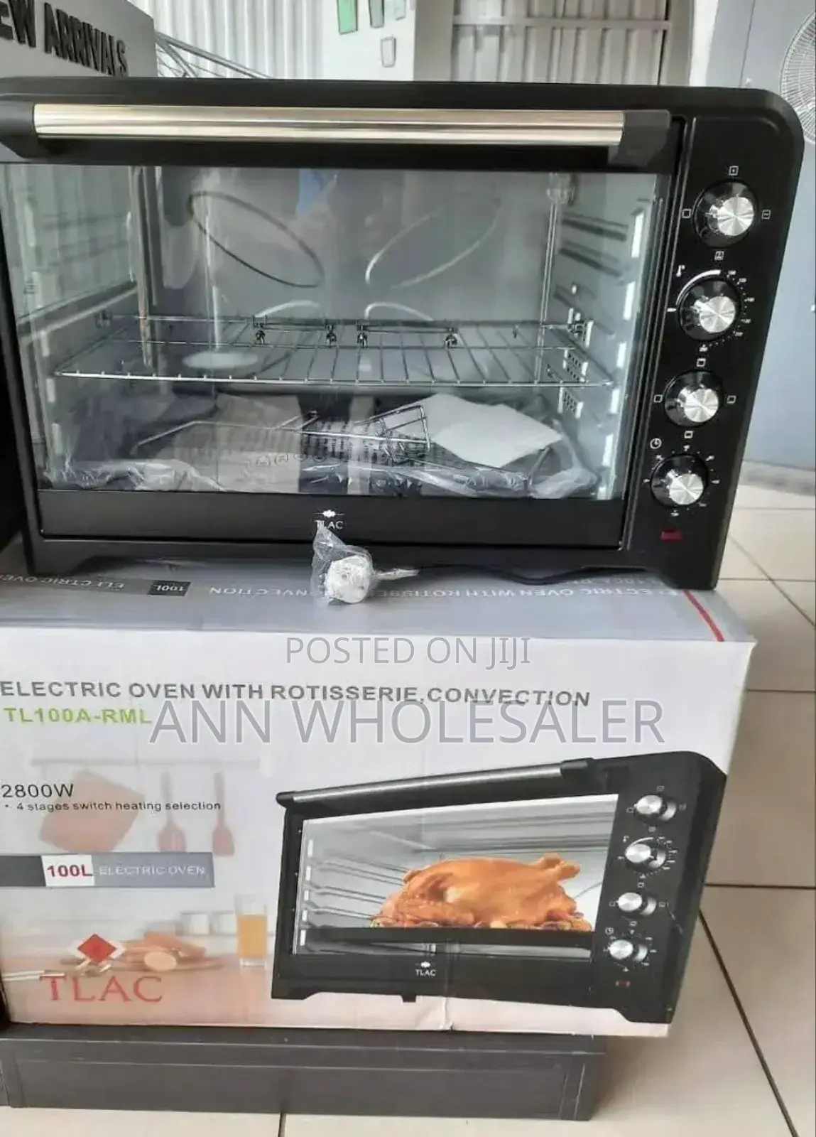 Tlac-100l-Electric-Oven-Conventional-2800w-4-Stage-Switch
