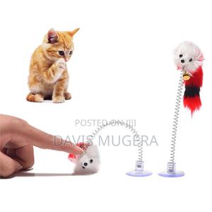 Funny Feather Mice - Interactive Cat Toy Plastic Sucker - thumbnail 2