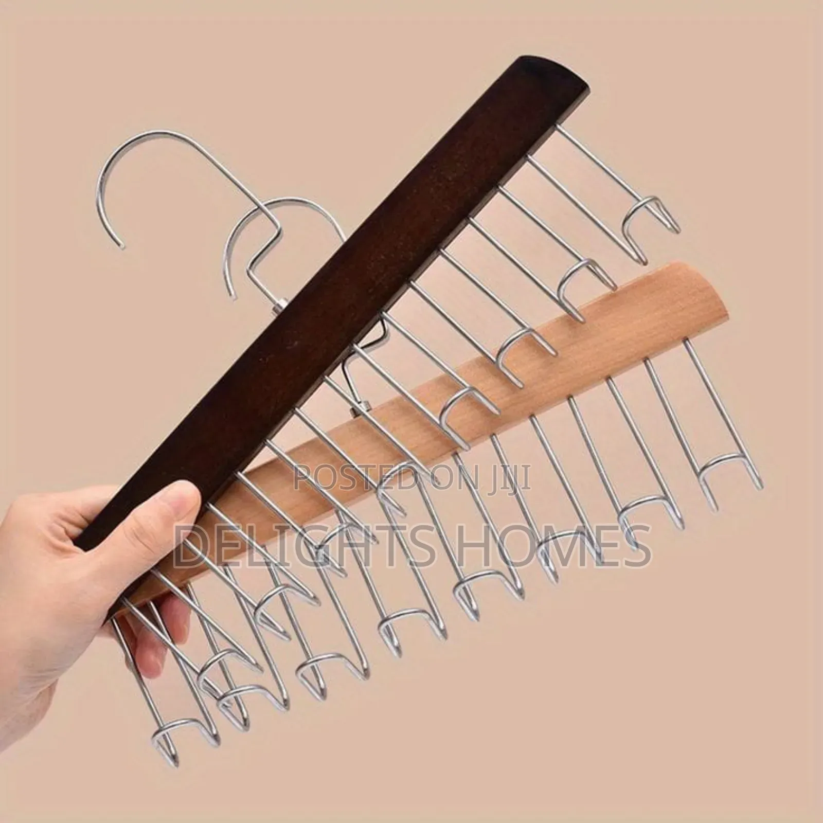 Wooden Plank 8 Hook Hanger -Pa