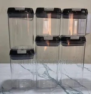 Acrylic 6pc Air Tight Food Storage Container Set-Pa