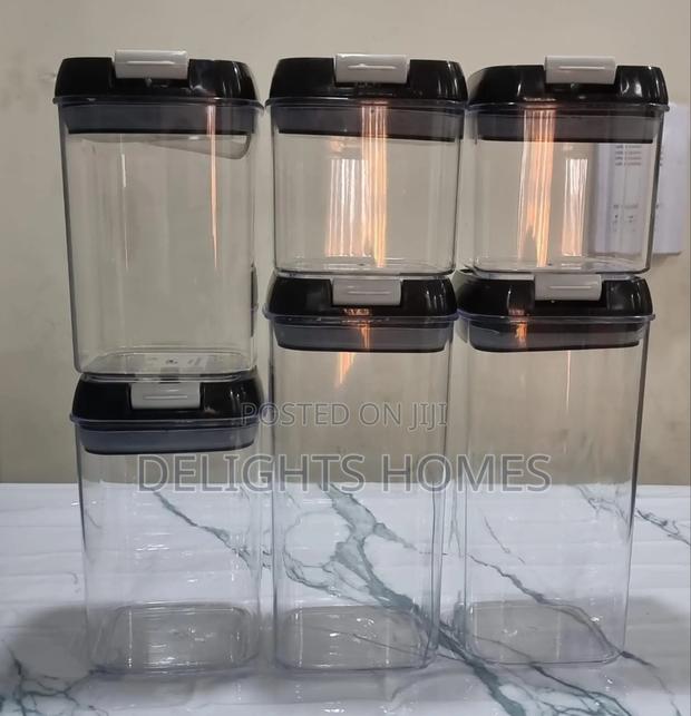 Acrylic 6pc Air Tight Food Storage Container Set-Pa