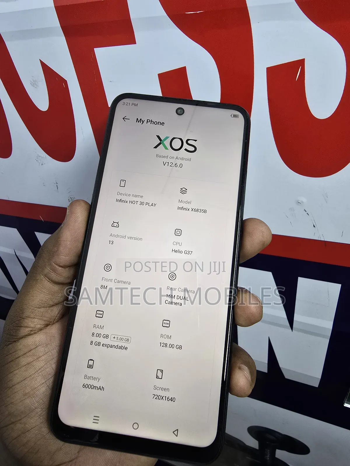 Infinix Hot 30 Play 128 GB Black