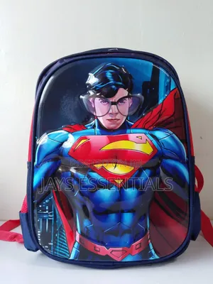 3D Superman School Bag