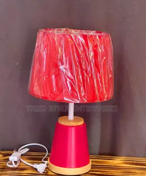 Beautiful Red Bedside Table Lamp Qw9km