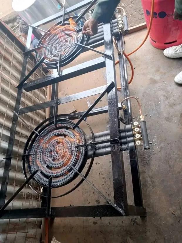 Locally Fabricated Mild Steel 4 Rings Two Burner