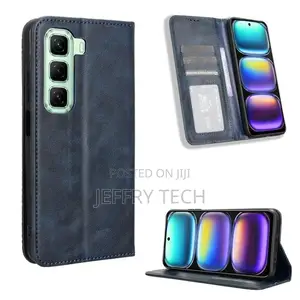 Infinix Hot 50 4G Wallet Case Best Stand Leatflip Cover Blue