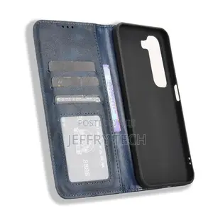 Infinix Hot 50 4G Wallet Case Best Stand Leatflip Cover Blue