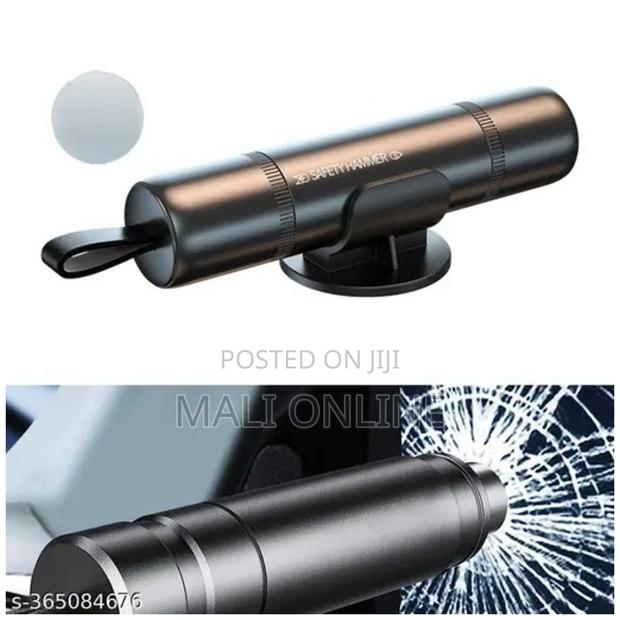 2-in-1 Emergency Safety Hammer Car Glass Breaker