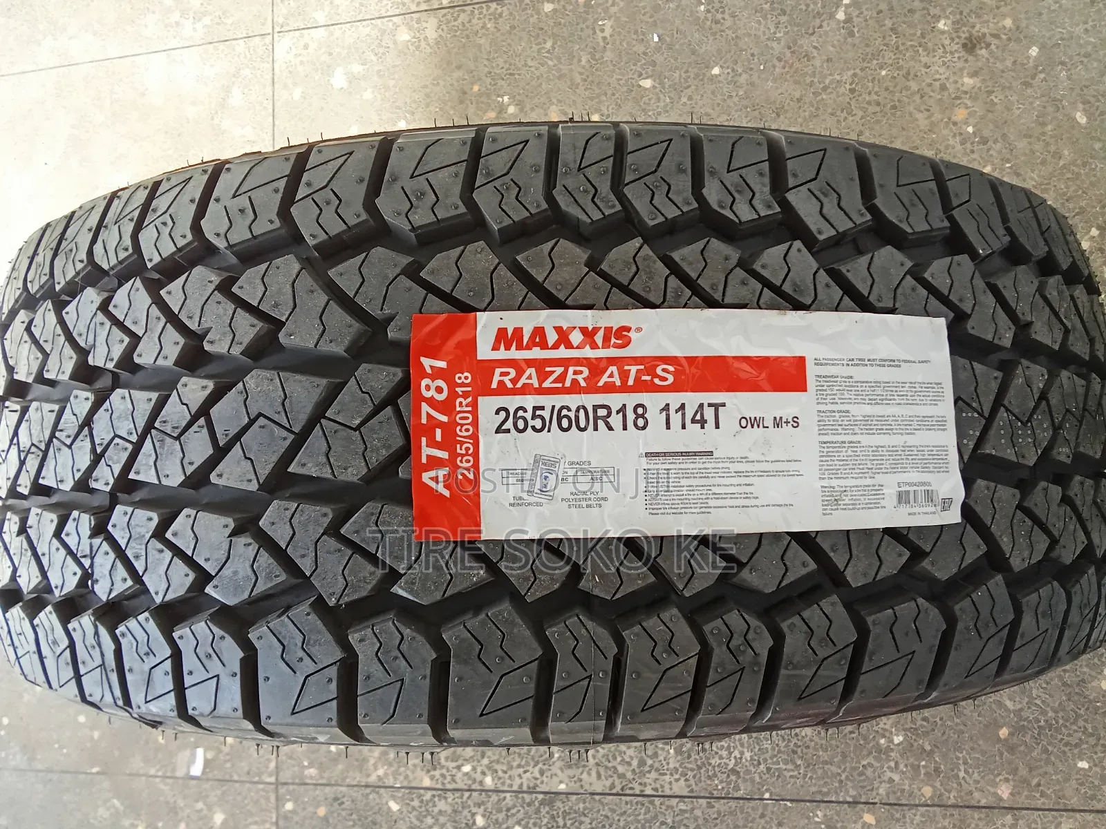265/60r18 Maxxis Razr At781