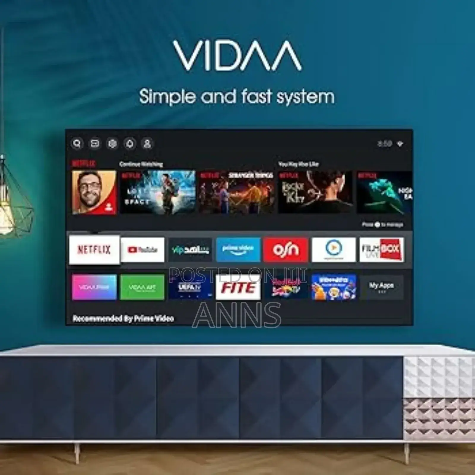 Vision 65 Inch Vidaa Smart Television