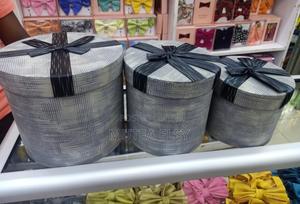 Grey Cylindrical Gift Boxes - thumbnail 2