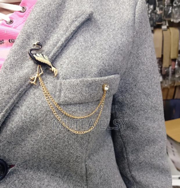 Long Short,Gold Silver Lapel Chains - thumbnail 2