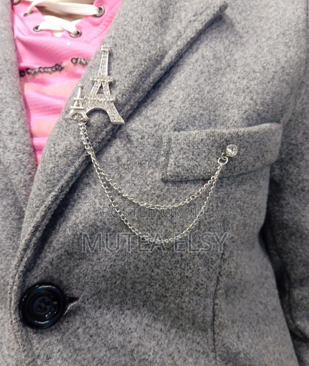 Long Short,Gold Silver Lapel Chains - thumbnail 4