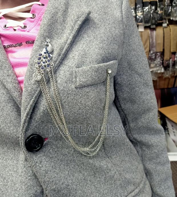 Long Short,Gold Silver Lapel Chains - thumbnail 6