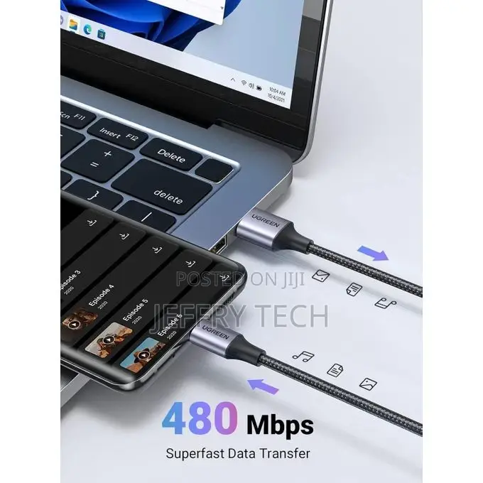 Ugreen USB-A to USB-C 18W Quick 3A Charge Cable