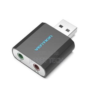 Vention USB External Sound Card Metal Type - Black - thumbnail 2