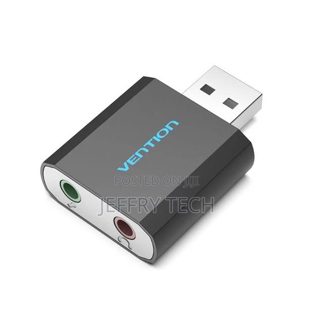 Vention USB External Sound Card Metal Type - Black - main view