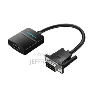 Vention VGA to HDMI Converter With Female Micro USB and Audi