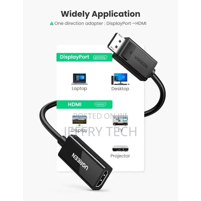 Ugreen Displayport to HDMI Female Converter - UG-40363