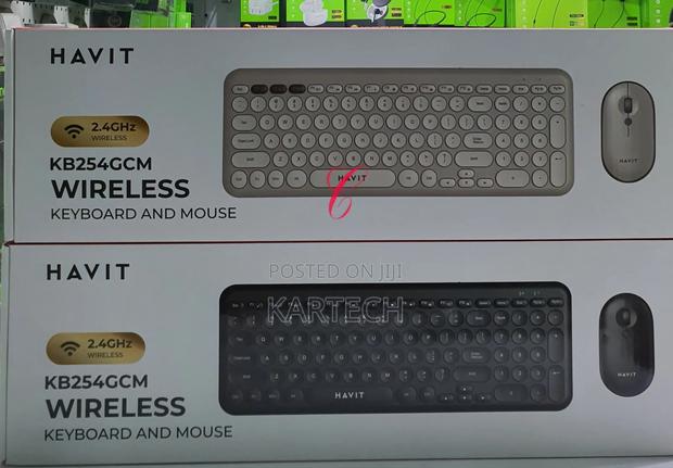 Havit KB254GCM Wireless Keyboard and Mouse -Black - main view