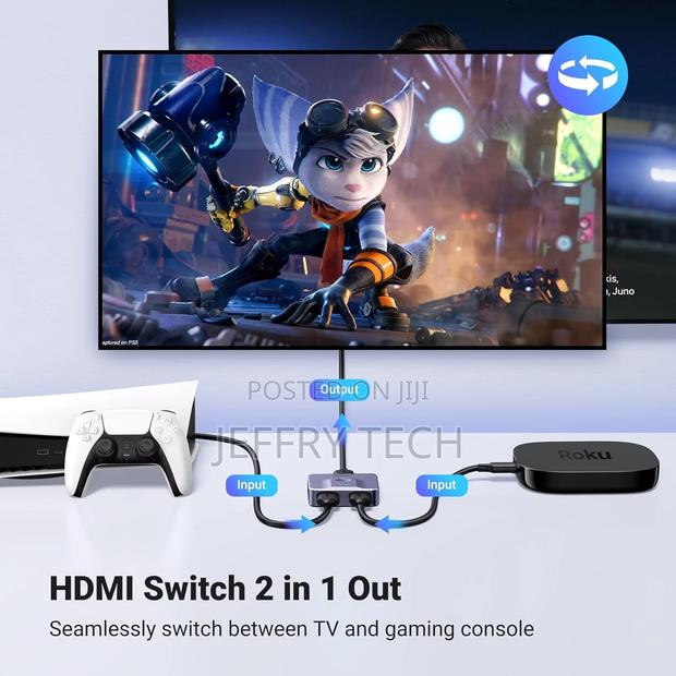Ugreen 2 in 1 Out HDMI Switcher at 60hz - thumbnail 2