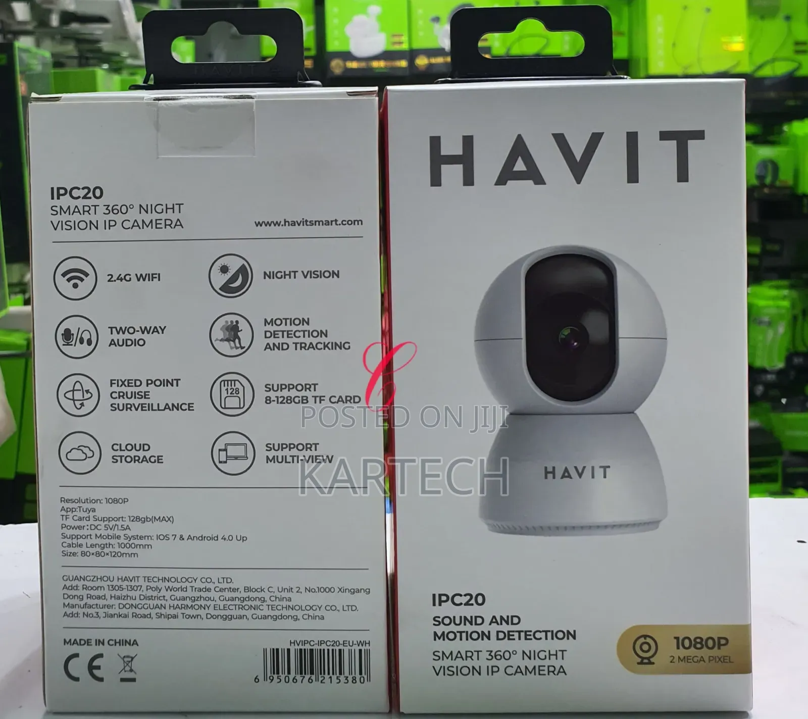 Havit IPC20 1080P 2MP Sound and Motion Smart IP Camera