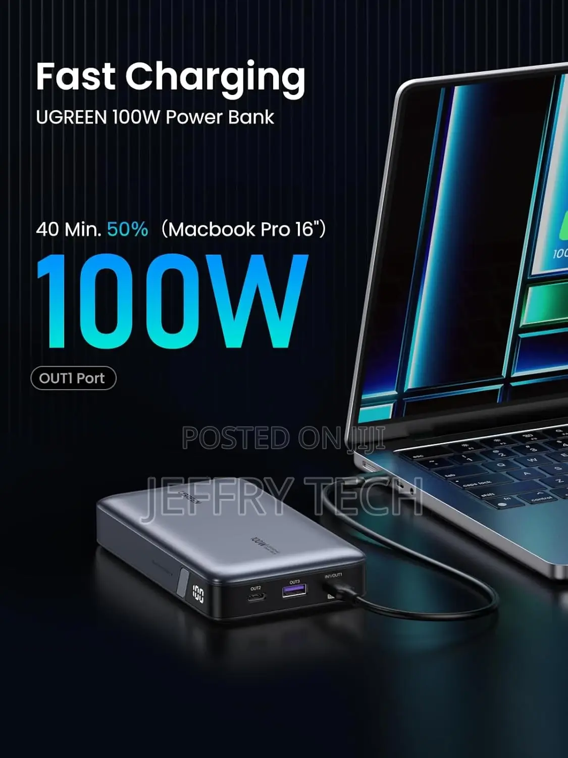 Ugreen 20000mah Two-Way Fast Charging Power Bank (UG- 25188)