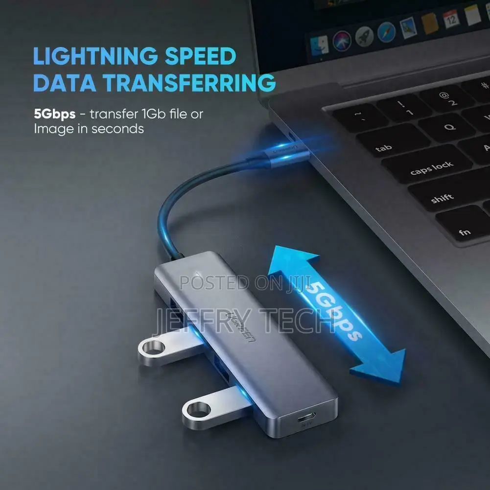 UG- 70336ugreen 4-Port USB3.0 Hub With USB-C Power Supply (U