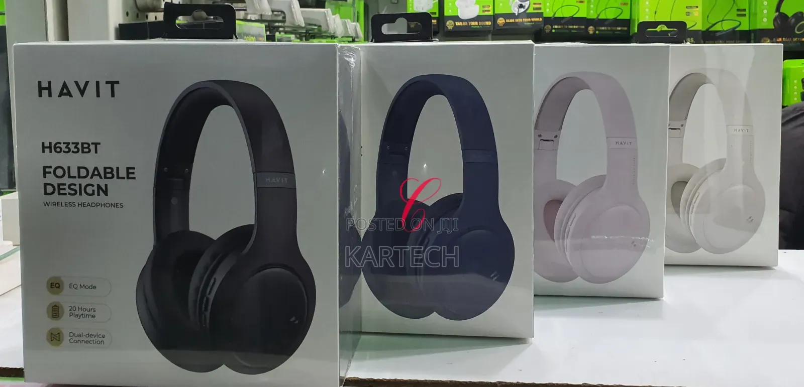 Havit H633BT Foldable Design Wireless Headphone Black, Blue