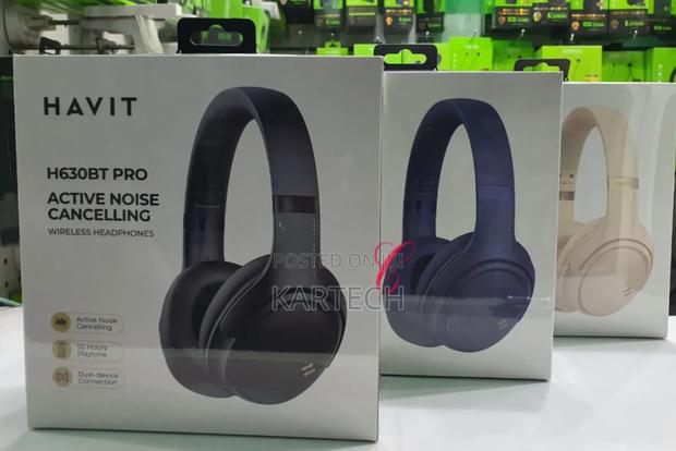 Havit H630BT Pro ANC Wireless Headphones Black, Blue, Butter
