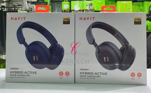 Havit H655BT Pro Hybrid ANC Wireless Headphone Black Blue