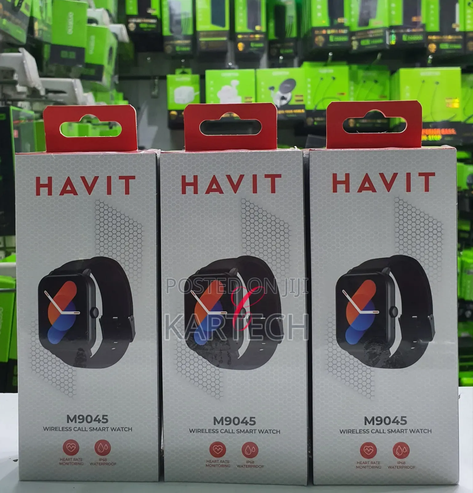 Havit M9045 IP68 Waterproof Wireless Call Smart Watch Black