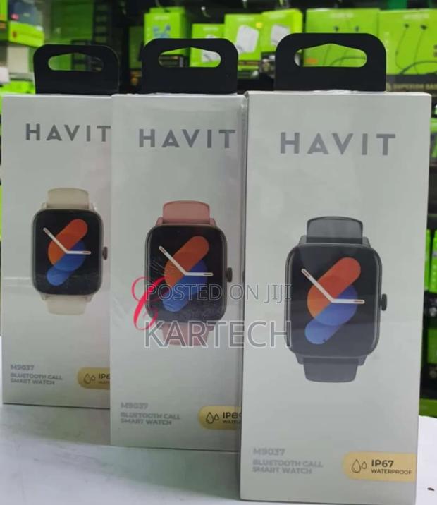 Havit M9037 Bluetooth Call Smart Watch Black Pink - main view