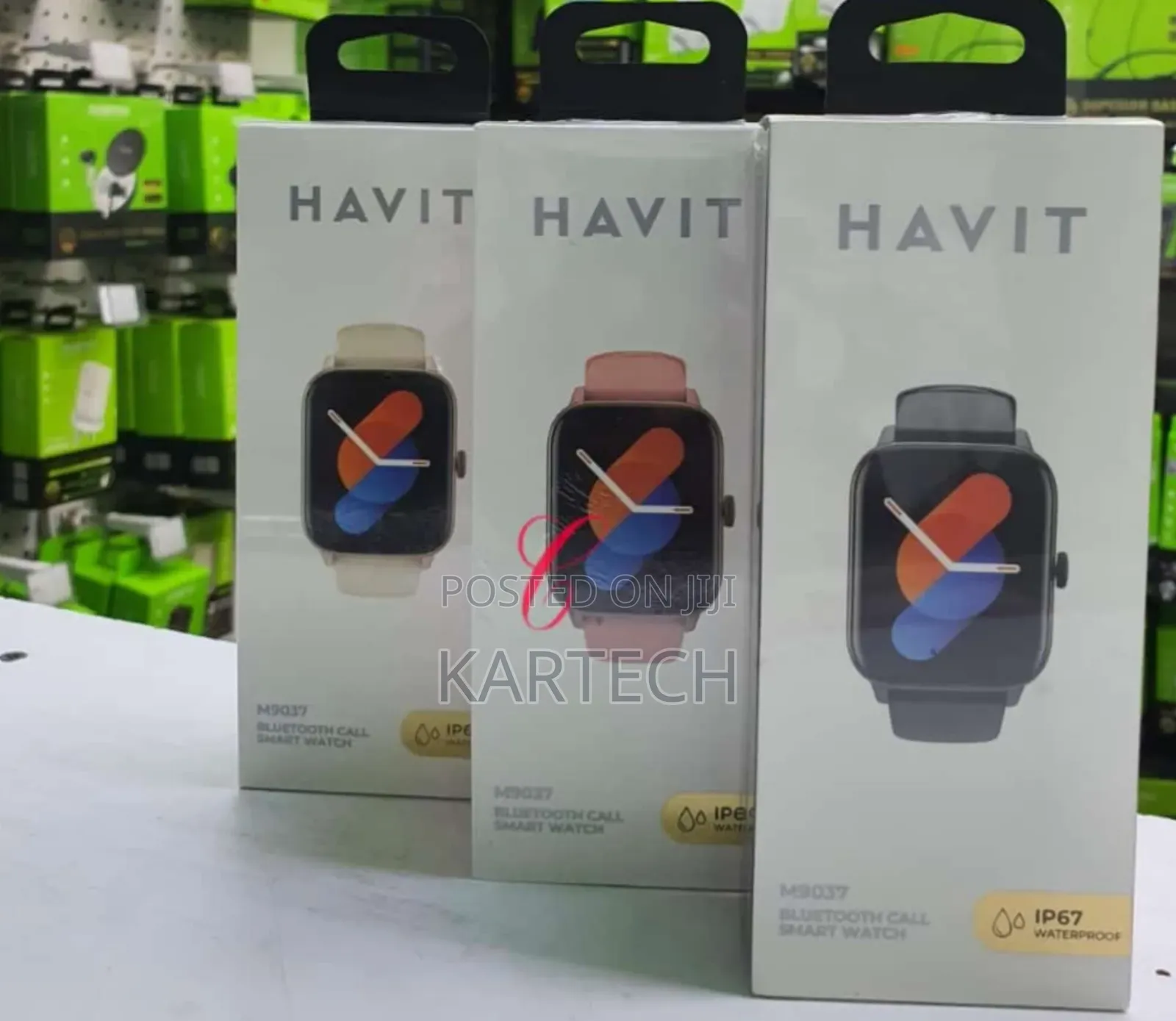 Havit M9037 Bluetooth Call Smart Watch Black Pink