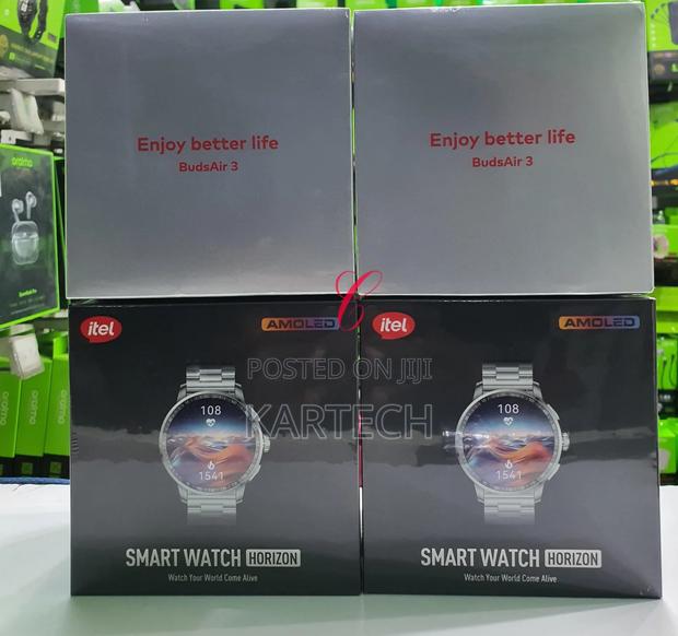 Itel Horizon ISW-N8 1.43" AMOLED Metallic Watch+ Buds Air 3