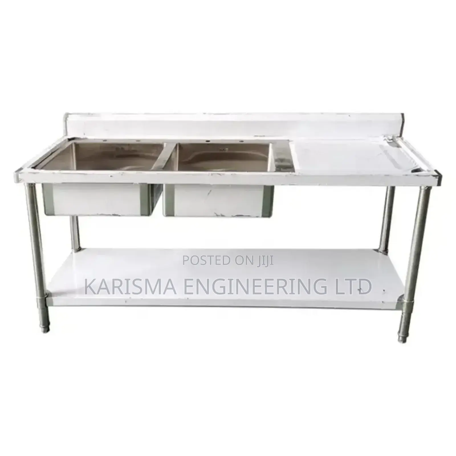 Double Sink With Work Space