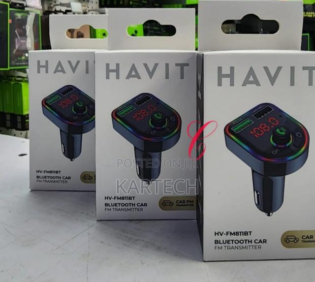 Havit HV-FM819BT Bluetooth Car FM Transmitter With RGB - main view